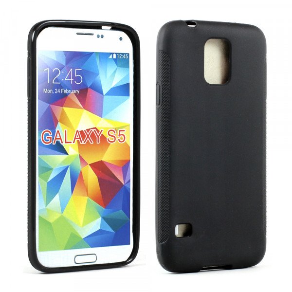 Wholesale Samsung Galaxy S5 SM-G900 TPU Gel Case (Black)